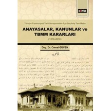 Anayasalar,Kanunlar Ve Tbmm Kararları