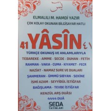 41 Yasin Türkçe Okunuş ve Anlamlarıyla (Cep Boy 224 Sayfa )