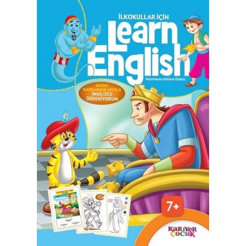 İlkokullar İçin Learn English - Mavi