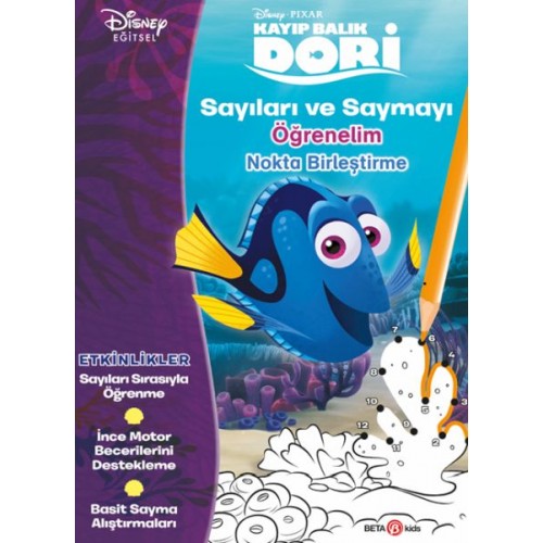 Disney Kayıp Balık Dori Sayıları ve Saymayı Öğrenelim Nokta Birleştirme