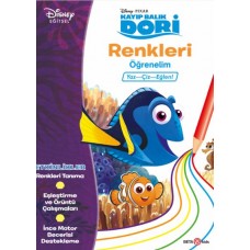 Disney Kayıp Balık Dori Renkleri Öğrenelim Yaz-Çiz-Eğlen!