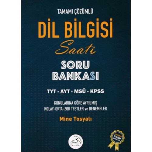 Saat Yayınları Dilbilgisi Saati Soru Bankası TYT-AYT-MSÜ-KPSS (Yeni)