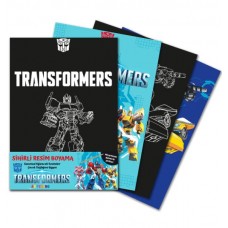 Transformers Sihirli Resim Boyama – Ahşap Kalem Hediyeli