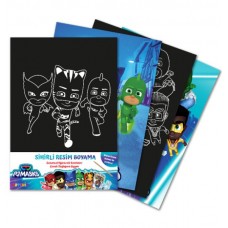 Pjmasks Sihirli Resim Boyama – Ahşap Kalem Hediyeli