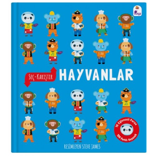 Seç – Karıştır : Hayvanlar (15 Eğlenceli Parça, 120 Farklı Seçenek)