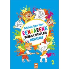 Rengarenk Boyama Kitabı 2 - Mavi Kitap