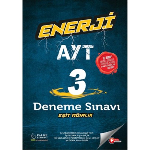 Palme Enerji Ayt Eşit Ağırlık 3 Deneme Sınavı