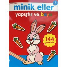 Minik Eller Yapıştır Ve Boya - Kırmızı Kitap