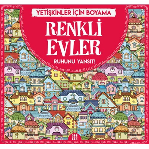 Renkli Evler - Yetişkinler İçin Boyama