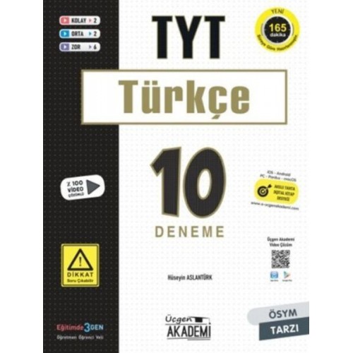 Üçgen Akademi TYT Türkçe 10 lu Deneme Sınavı