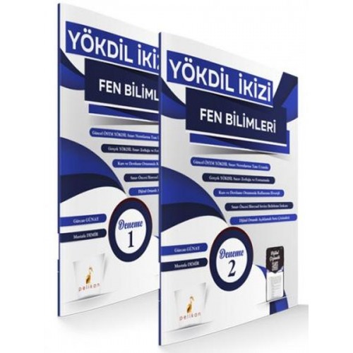 Pelikan YÖKDİL İkizi Fen Bilimleri 2 Özgün Deneme Sınavı Dijital Çözümlü