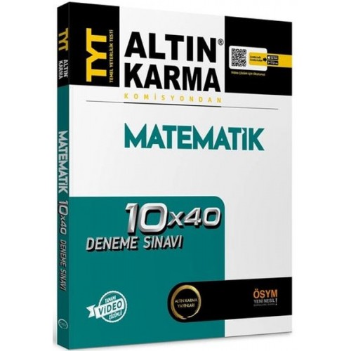 Altın Karma 2024 TYT Matematik Tamamı Video Çözümlü 10x40 Deneme Sınavı