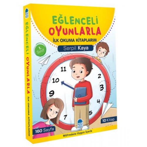 Eğlenceli Oyunlarla İlk Okuma Kitaplarım Set (10 Kitap)