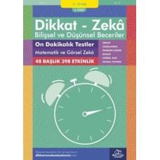 On Dakikalık Testler - Matematik ve Görsel Zeka (9 - 10 Yaş) - Dikkat Zeka