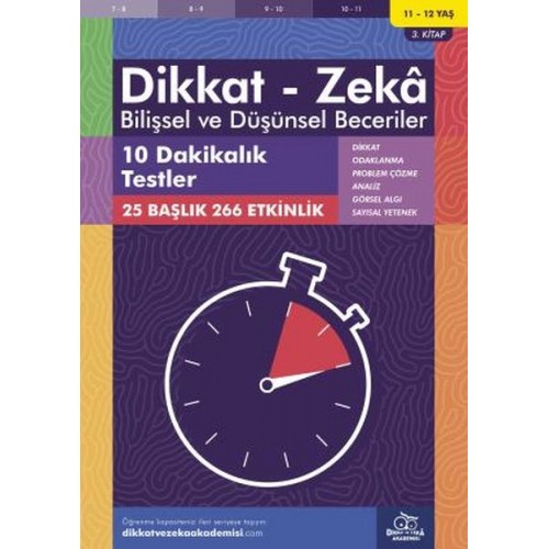 10 Dakikalık Testler (11-12 Yaş) - Dikkat Zeka