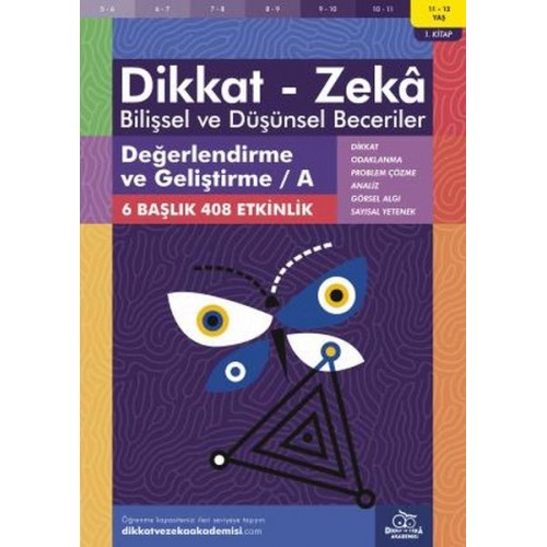 Değerlendirme ve Geliştirme - A (11-12 Yaş) - Dikkat Zeka