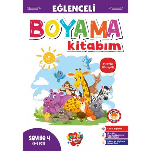 Eğlenceli Boyama – Seviye 4 (5-6 Yaş)