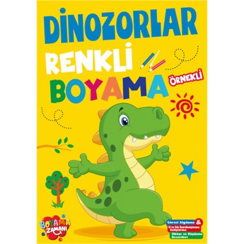 Renkli Boyama Dinozorlar