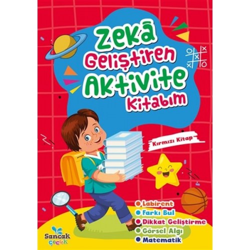 Zeka Geliştiren Aktivite Kitabım - Kırmızı Kitap