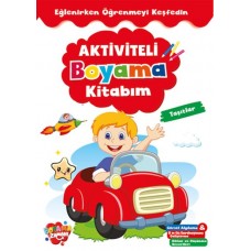 Aktiviteli Boyama Kitabı Taşıtlar