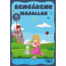 Çocuklar için Hayal ve Odak Geliştirici Rengarenk Masallar Füme Kitap