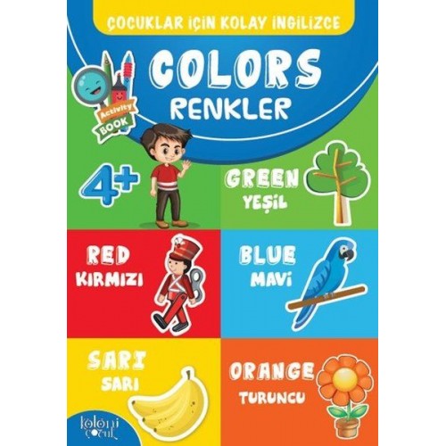 Çocuklar İçin Kolay İngilizce - Colors Renkler