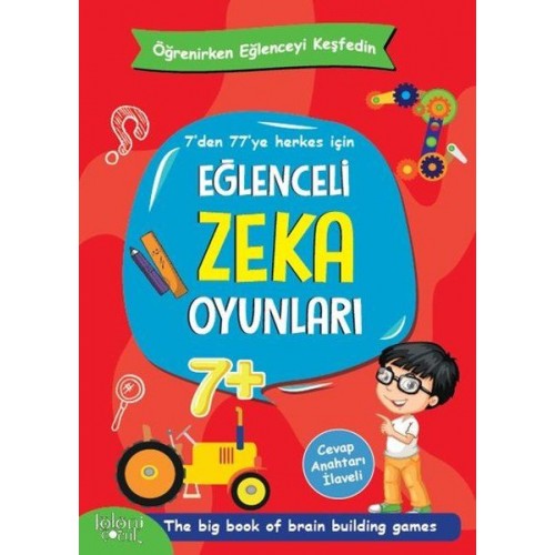 Eğlenceli Zeka Oyunları - Kırmızı Kitap - Öğrenirken Eğlenceyi Keşfedin