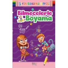 Çocuklar için Okul Öncesi Şirin Boyama Kitabı - Bilmecelerle Boyama