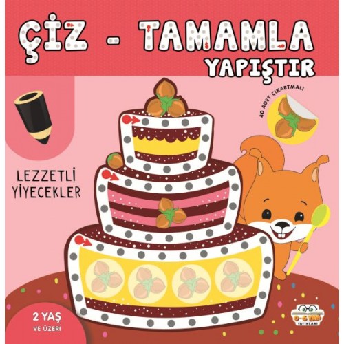 Çiz-Tamamla-Yapıştır Lezzetli Yiyecekler