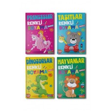 Renkli Boyama Seti – 4 Kitap Takım