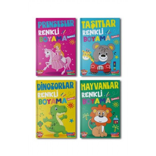 Renkli Boyama Seti – 4 Kitap Takım