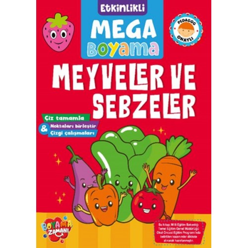 Etkinlikli Mega Boyama - Meyveler ve Sebzeler