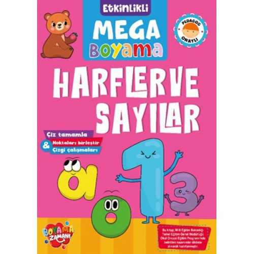 Etkinlikli Mega Boyama - Harfler ve Sayılar