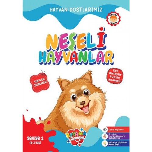 Hayvan Dostlarımız - Neşeli Hayvanlar Seviye 1 (2-3 Yaş)