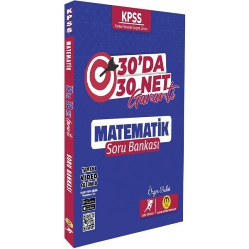 Tasarı Yayınları KPSS Matematik 30 da 30 Net Garanti Soru Bankası