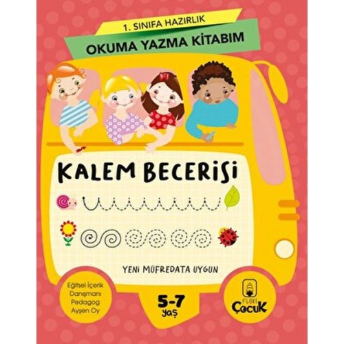 1. Sınıfa Hazırlık Okuma Yazma Kitabım Kalem Becerisi