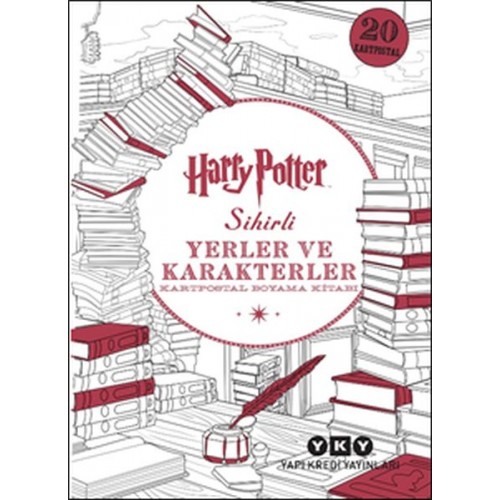 Harry Potter Sihirli Yerler ve Karakterler - Kartpostal Boyama Kitabı