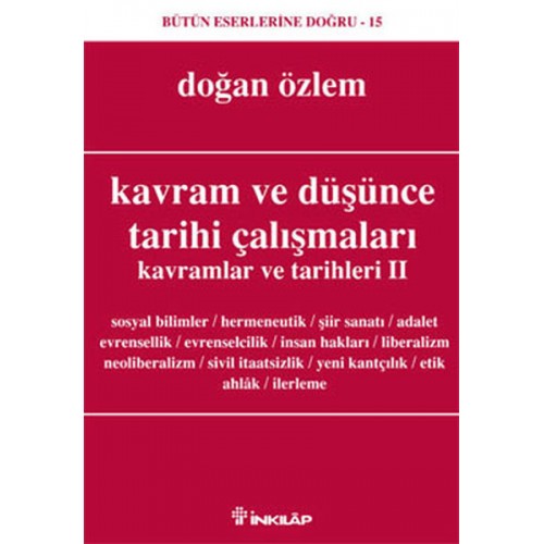 Kavram ve Düşünce Tarihi Çalışmaları Kavramlar ve Tarihleri 2