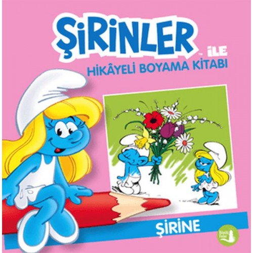 Şirinler İle Hikaye Boyama Kitabı - Şirine