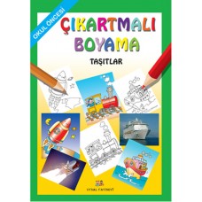 Çıkartmalı Boyama  Taşıtlar - Okul Öncesi