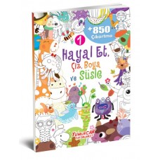 Hayal Et-Çiz-Boya-Süsle 850 Çıkartma -1