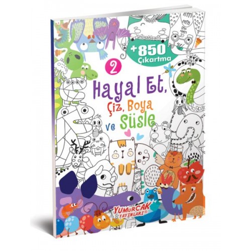 Hayal Et-Çiz-Boya-Süsle 850 Çıkartma -2