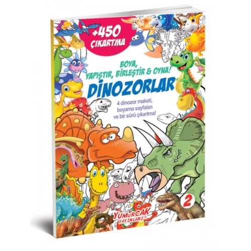 Dinozorlar 450 Çıkartma Kitabı - 2