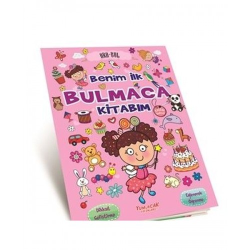 Bulmaca Kitabım Pembe  Kalem Hediyeli