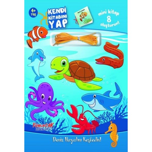 Kendi Kitabını Yap - Deniz Hayatını Keşfedin 4+ Yaş