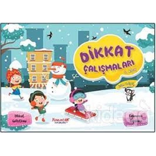 Dikkat Çalışmaları 4. Kitap (Kalem Hediyeli)