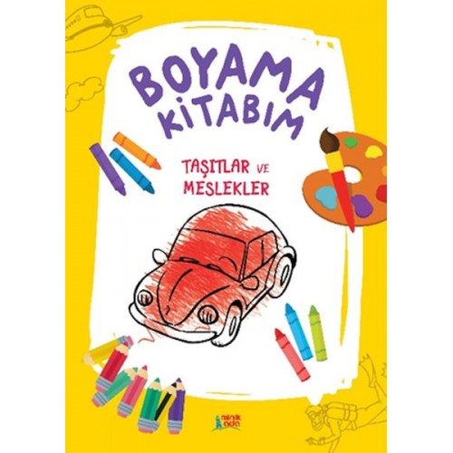 Boyama Kitabım- Taşıtlar Ve Meslekler