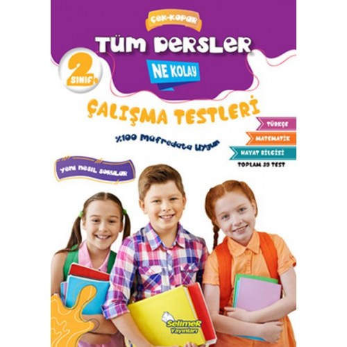 2. Sınıf Tüm Dersler Çek-Kopar Ne Kolay Çalışma Testleri