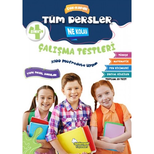 4. Sınıf Tüm Dersler Çek-Kopar Ne Kolay Çalışma Testleri