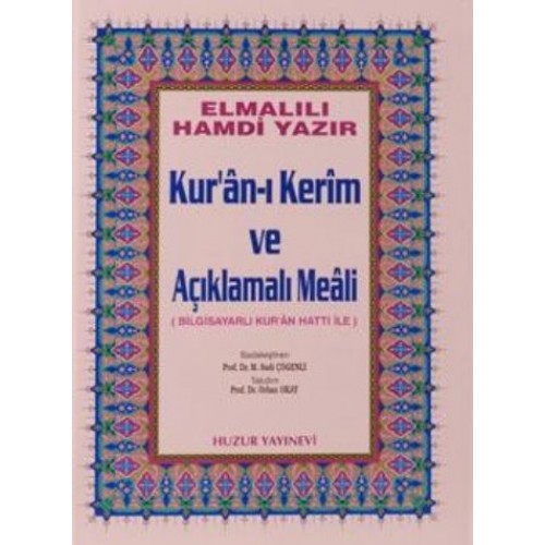 Kuranı Kerim ve Açıklamalı Meali Bilgisayar Hatlı Cami Boy